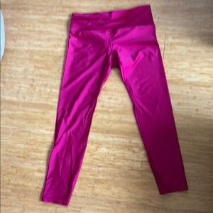 Athleta women’s shiny pink elation leggings